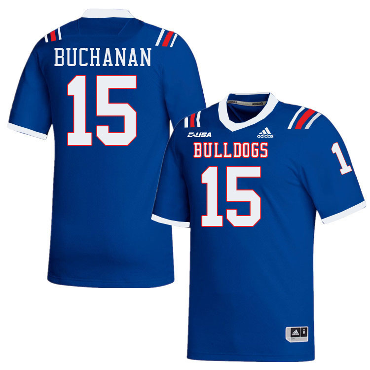 Buck Buchanan Louisiana Tech Jersey,LA Tech Bulldogs Football Jerseys,Uniforms,Gears-Blue Buck Buchanan Louisiana Tech Jersey,LA Tech Bulldogs Football Jerseys,Uniforms,Gears-Blue